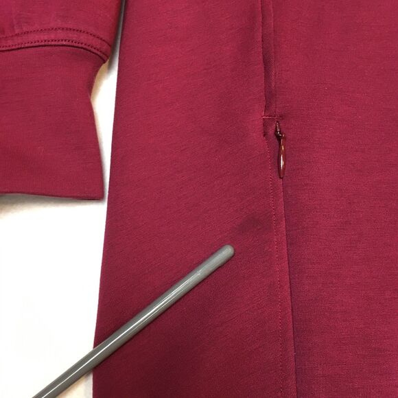 Lululemon Womens 6 Sweatshirt Top Funnel Neck Crossover Back Pink Berry Pocket - Picture 11 of 12